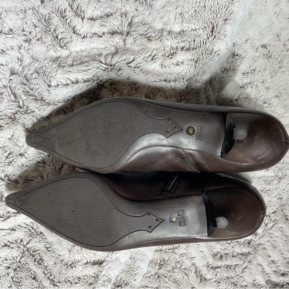 Prada Brown Leather Ankle Boots - Picture 4 of 4